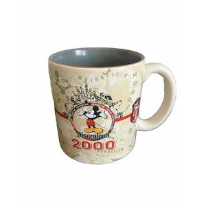 Disneyland 2000 Millennium Coffee Mug Mickey Mouse Large 16 oz